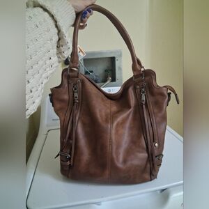 Brown Leather Tote Bag
